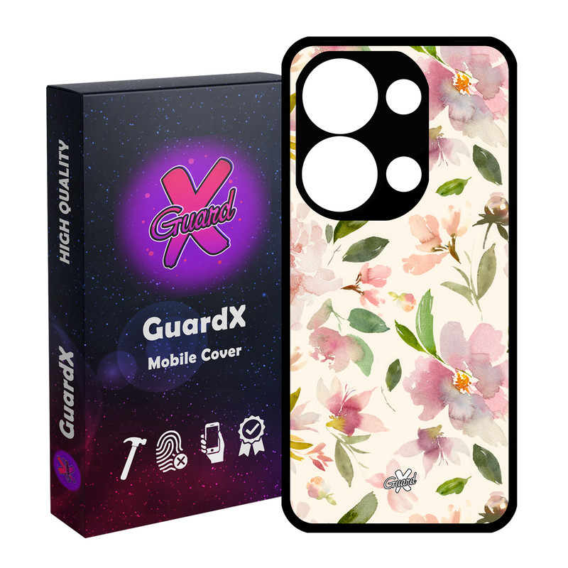 کاور گارد ایکس طرح گل مدل Glass10579 مناسب برای گوشی موبایل شیائومی Redmi Note 13 Pro 4G / Poco M6 Pro 4G