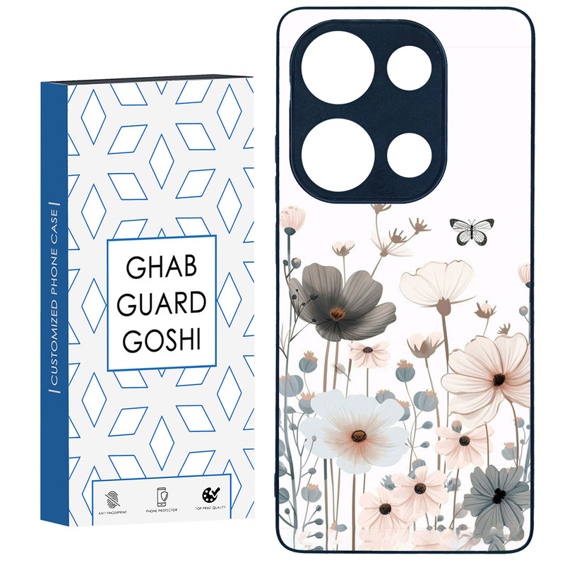 کاور قاب گارد گوشی طرح گل کد TPU-135 مناسب برای گوشی موبایل شیائومی Redmi Note 13 Pro 4G / Poco M6 Pro 4G