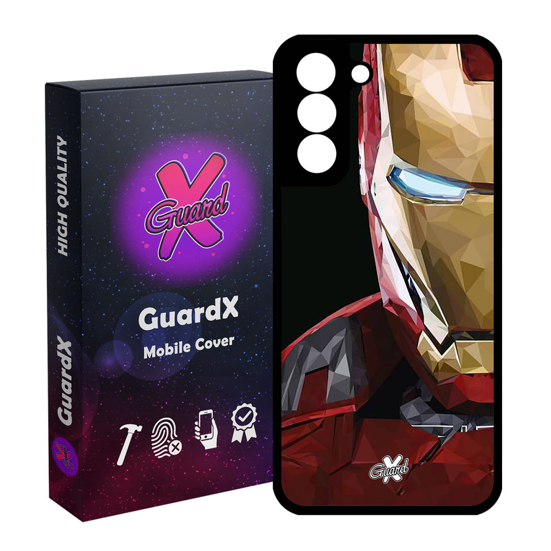 کاور گارد ایکس طرح Iron Man مدل Glass10048 مناسب برای گوشی موبایل سامسونگ Galaxy S21 FE