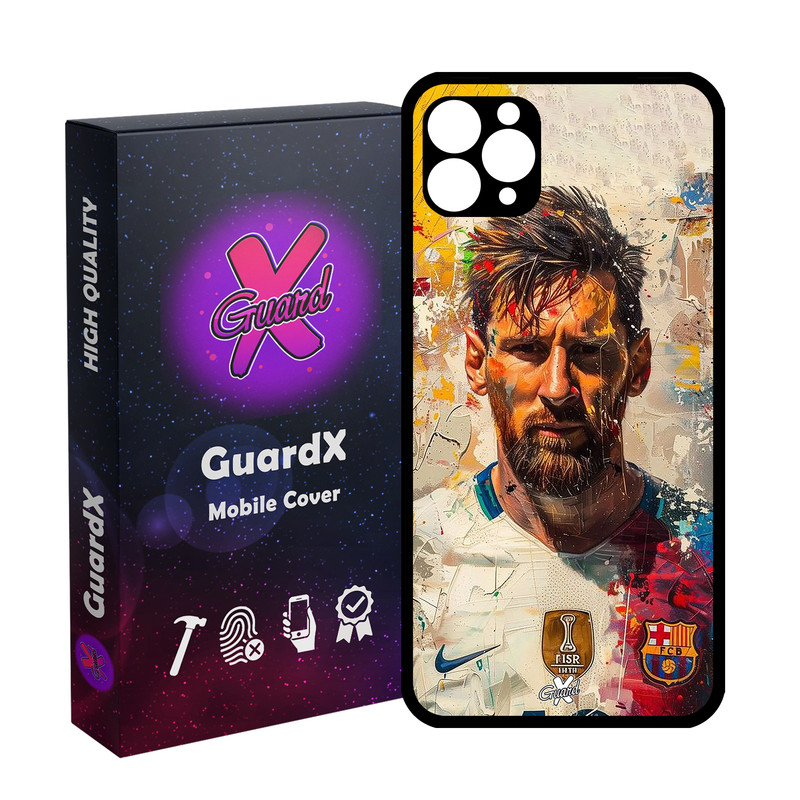 کاور گارد ایکس طرح لیونل مسی مدل Glass10703 مناسب برای گوشی موبایل اپل iPhone 11 Pro Max