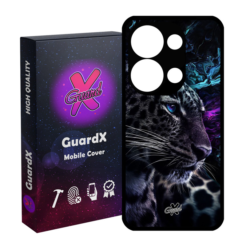 کاور گارد ایکس طرح پلنگ مناسب برای گوشی موبایل شیائومی Redmi Note 13 Pro 4G / Poco M6 Pro 4G