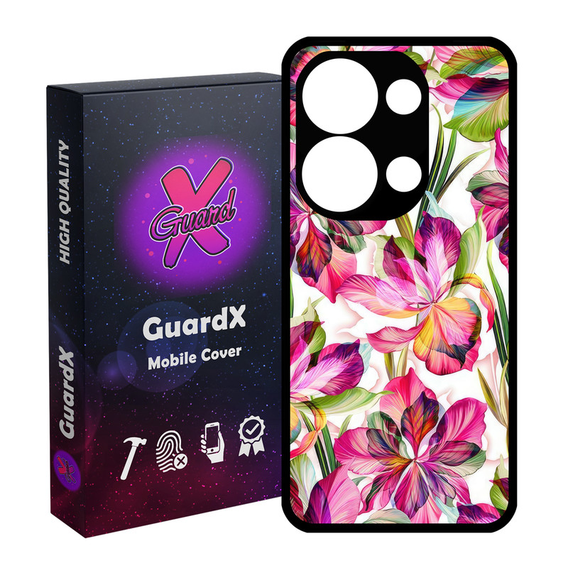 کاور گارد ایکس طرح گل مدل Glass10677 مناسب برای گوشی موبایل شیائومی Poco X6 5G / Note 13 Pro 5G