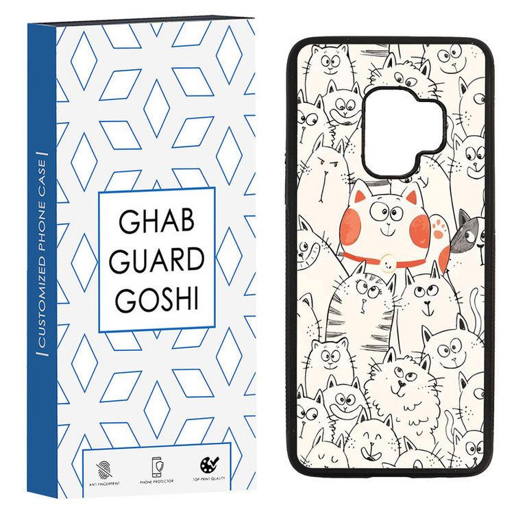کاور قاب گارد گوشی طرح گربه کد TPU-024 مناسب برای گوشی موبایل سامسونگ Galaxy S9