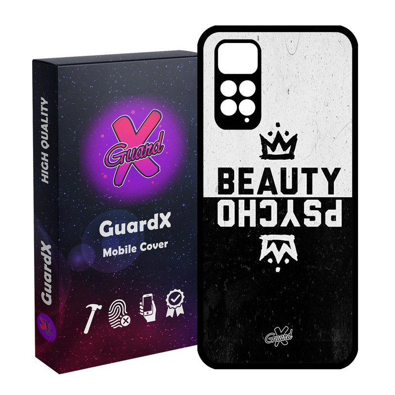 کاور گارد ایکس طرح Beauty Psycho مدل Glass10094 مناسب برای گوشی موبایل شیائومی Redmi Note 11S/ Note 11 4G
