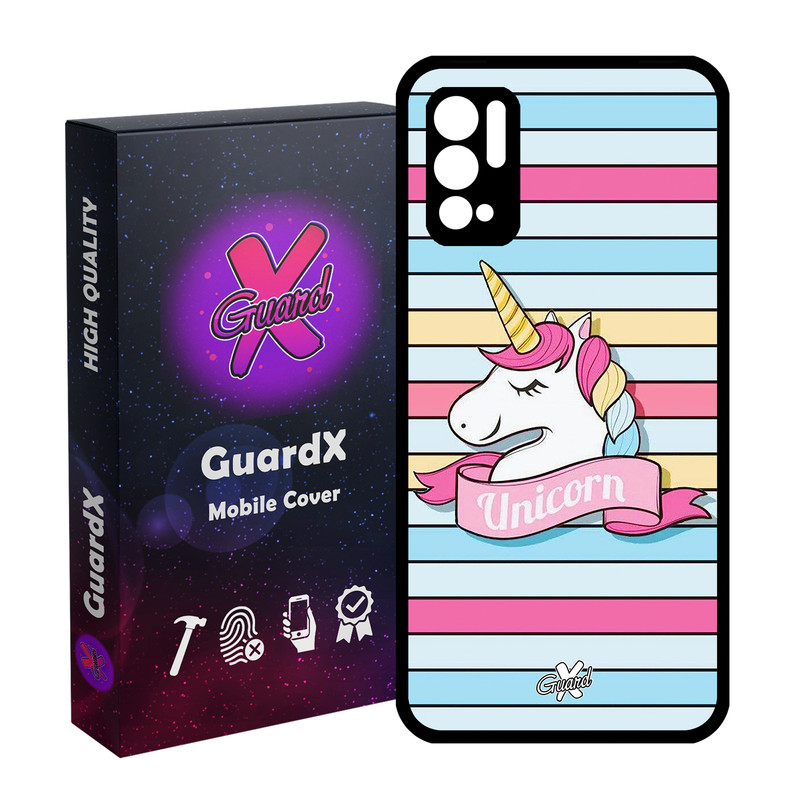 کاور گارد ایکس طرح Unicorn مدل Glass10018 مناسب برای گوشی موبایل شیائومی Redmi Note 10 5G / Poco M3 Pro
