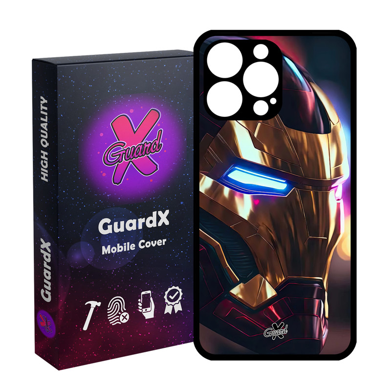 کاور گارد ایکس طرح Iron Man مدل Glass10604 مناسب برای گوشی موبایل اپل iPhone 14 Pro Max