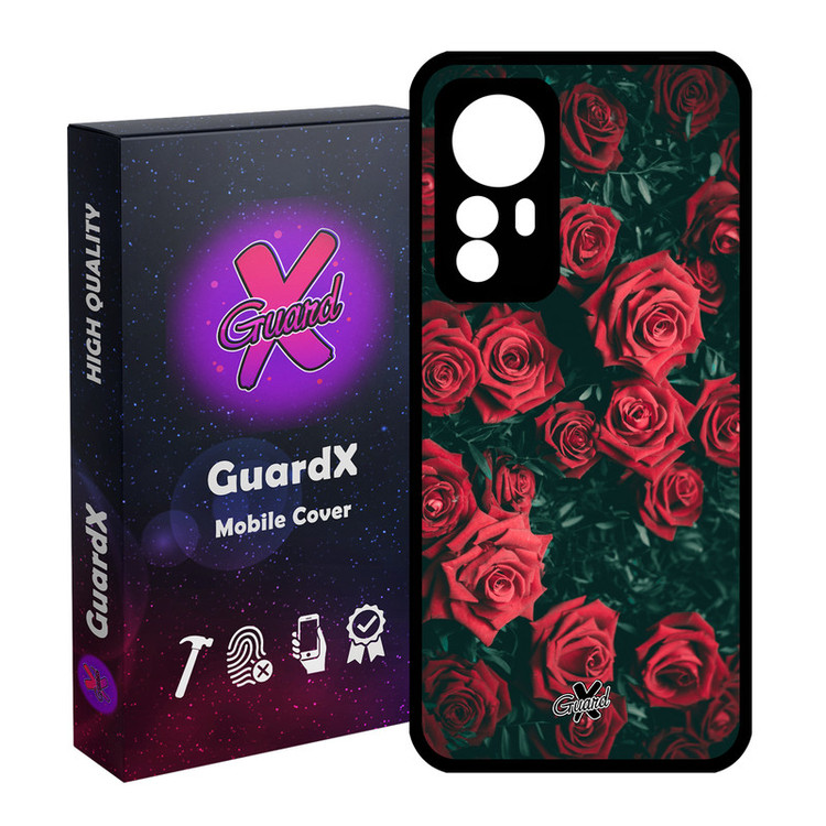 کاور گارد ایکس طرح Flower مدل Glass10208 مناسب برای گوشی موبایل شیائومی Redmi Note 12S