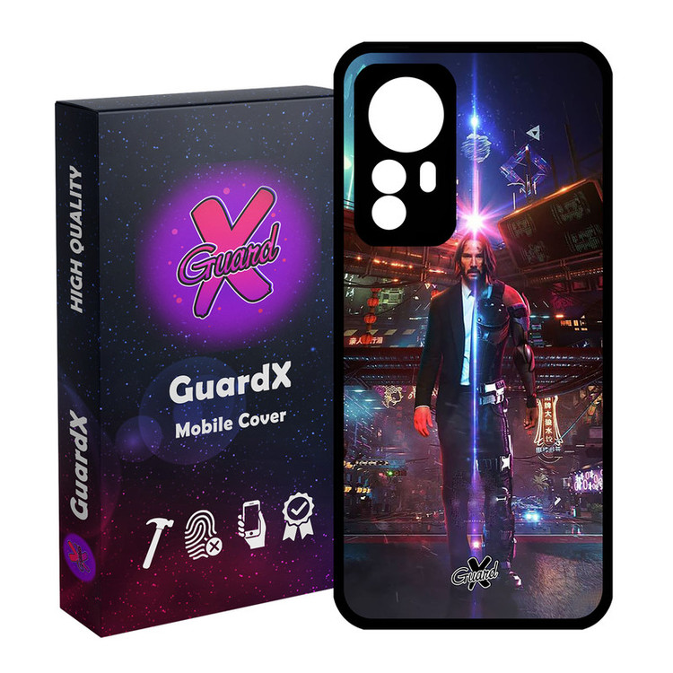 کاور گارد ایکس طرح John Wick مدل Glass10077 مناسب برای گوشی موبایل شیائومی Redmi Note 12S