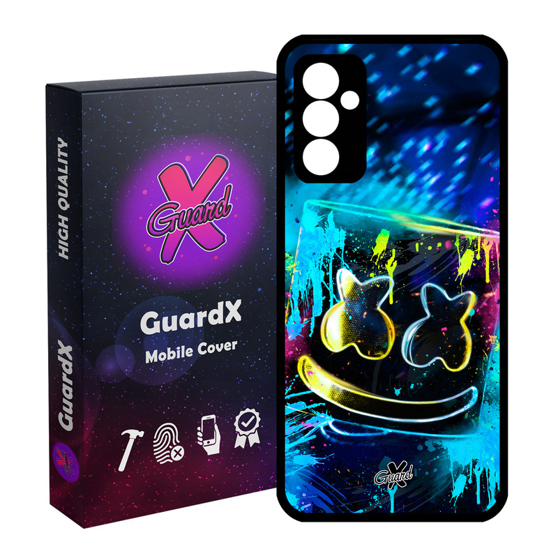 کاور گارد ایکس طرح Marshmello مدل Glass10104 مناسب برای گوشی موبایل سامسونگ Galaxy S23 FE