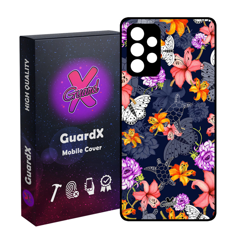 کاور گارد ایکس طرح گل مدل Glass10207 مناسب برای گوشی موبایل سامسونگ Galaxy A52s