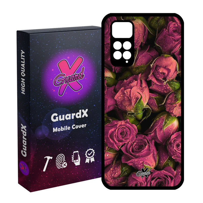 کاور گارد ایکس طرح Flower مدل Glass10006 مناسب برای گوشی موبایل شیائومی Redmi Note 11S/ Note 11 4G