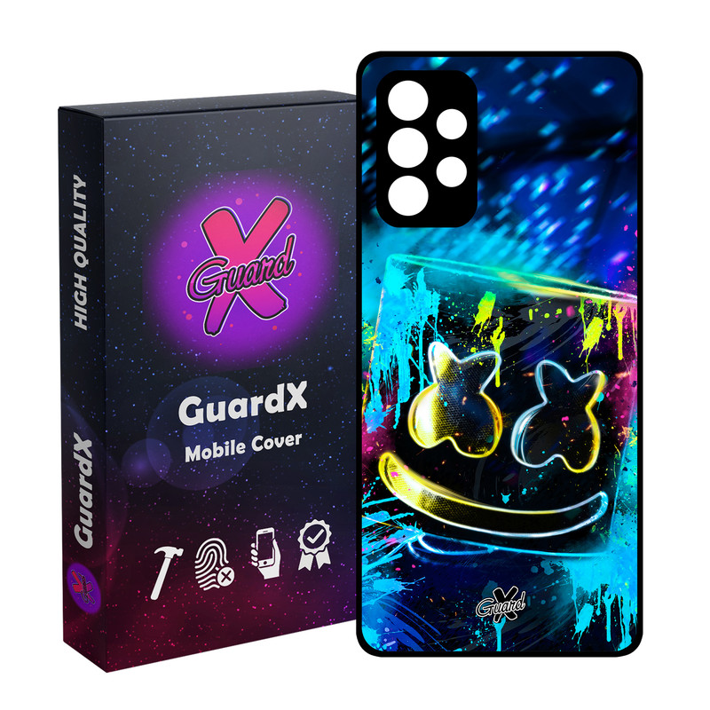 کاور گارد ایکس طرح Marshmello مدل Glass10104 مناسب برای گوشی موبایل سامسونگ Galaxy A52