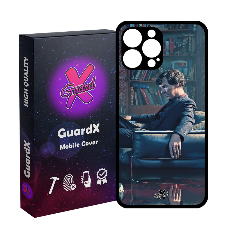 کاور گارد ایکس طرح شرلوک مدل Glass10519 مناسب برای گوشی موبایل اپل iPhone 13 Pro Max