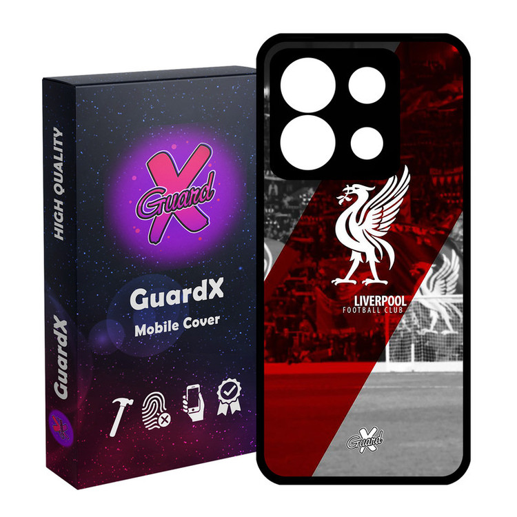 کاور گارد ایکس طرح Liverpool مدل Glass10045 مناسب برای گوشی موبایل شیائومی Redmi Note 13 5G