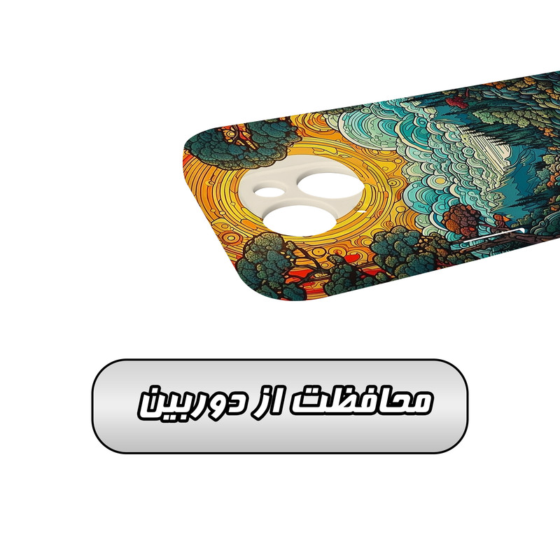 کاور گاردقاب مدل هنری مناسب برای گوشی موبایل اپل iPhone15 plus
