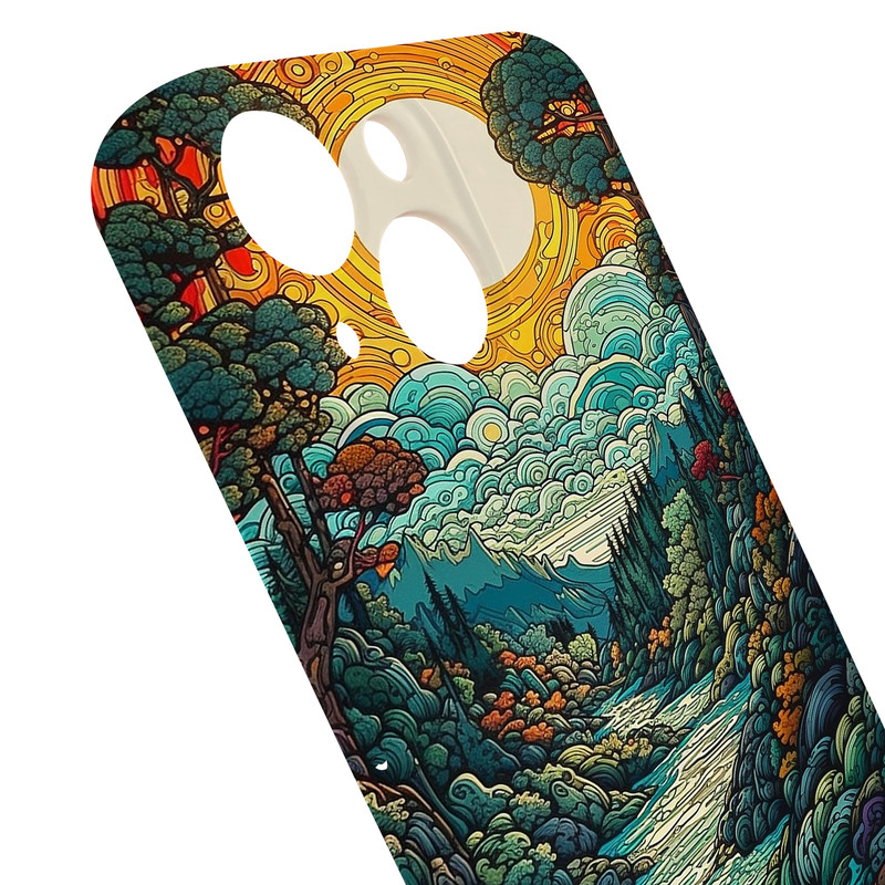 کاور گاردقاب مدل هنری مناسب برای گوشی موبایل اپل iPhone15 plus