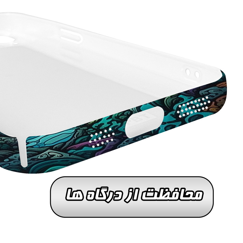 کاور گاردقاب مدل هنری مناسب برای گوشی موبایل اپل iPhone15 plus