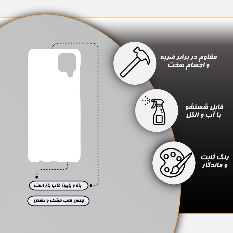 کاور قاب گارد مدل گل مناسب برای گوشی موبایل سامسونگ galaxy m12
