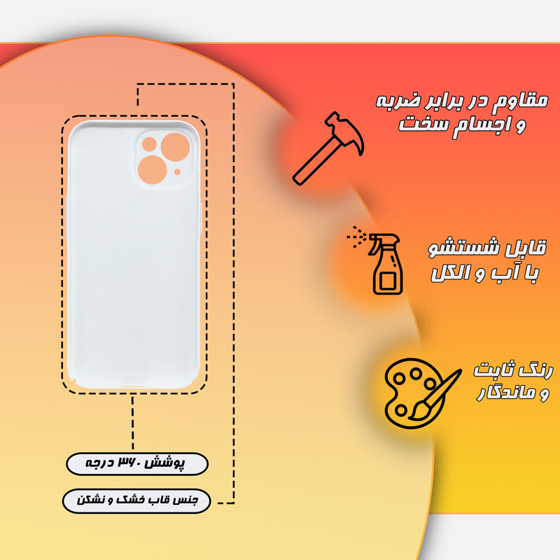 کاور گارد قاب مدل ساده مناسب برای گوشی موبایل اپل iPhone 14 Plus