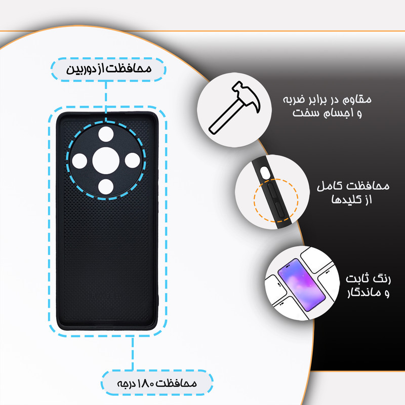 کاور گارد قاب مدل طرح گل مناسب برای گوشی موبایل آنر X9B 5G