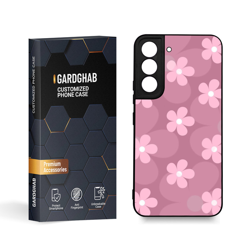 کاور گارد قاب مدل گل مناسب برای گوشی موبایل سامسونگ Galaxy S22