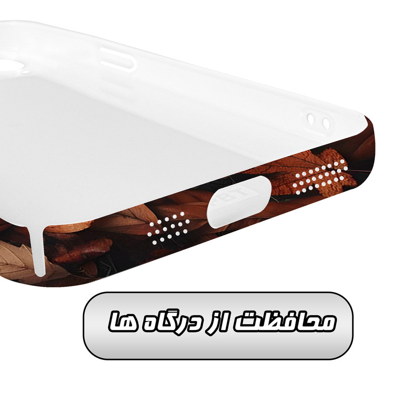 کاور گاردقاب مدل برگ مناسب برای گوشی موبایل اپل iPhone15 plus