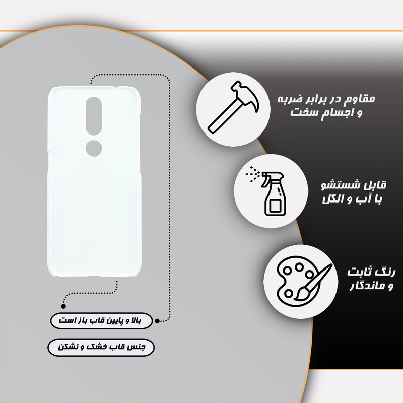 کاور قاب گارد مدل پسرانه مناسب برای گوشی موبایل نوکیا 4.2