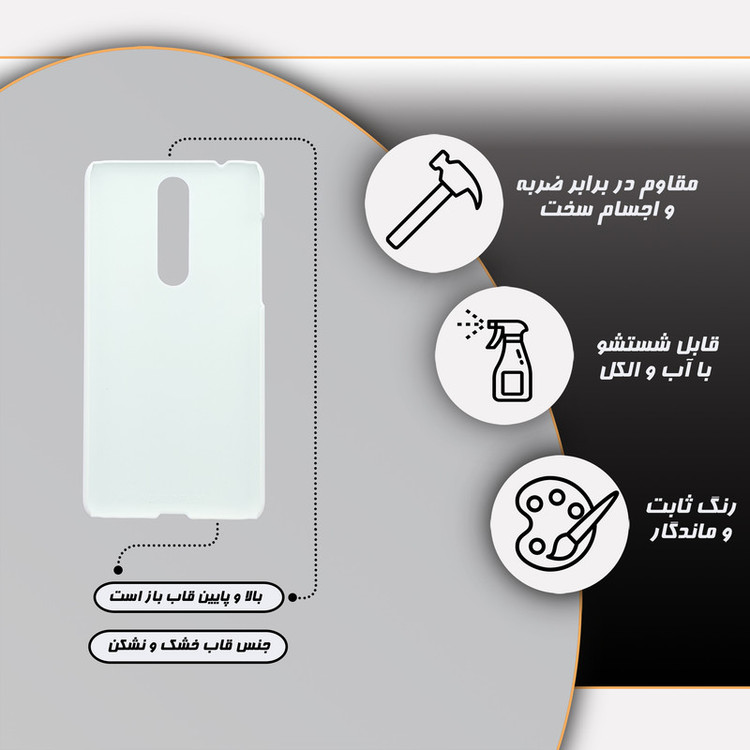 کاور گارد قاب مدل دخترانه مناسب برای گوشی موبایل نوکیا 3.1 plus