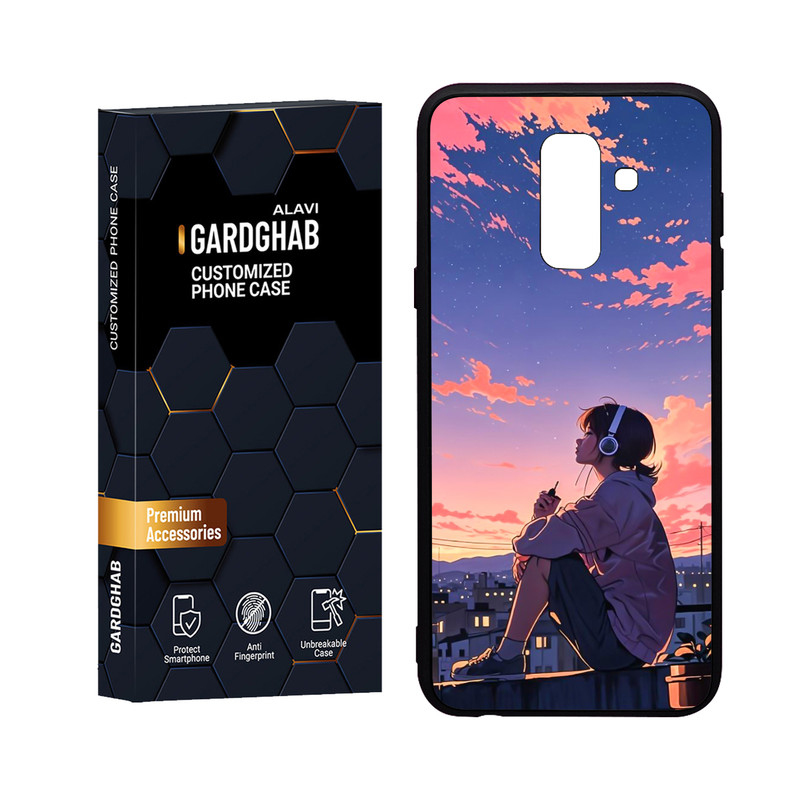 کاور گارد قاب علوی مدل Glass مناسب برای گوشی موبایل سامسونگ Galaxy A6 Plus