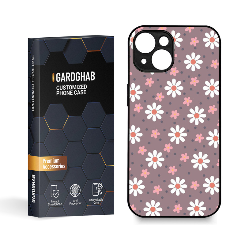 کاور گارد قاب مدل گل مناسب برای گوشی موبایل اپل iPhone 15