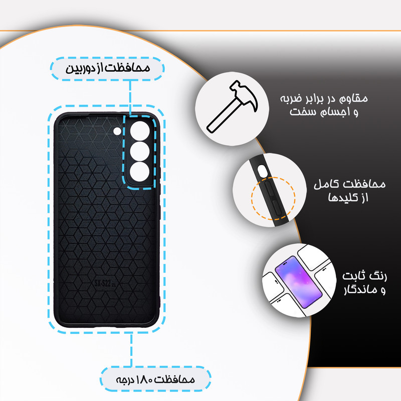 کاور گارد قاب مدل فانتزی مناسب برای گوشی موبایل سامسونگ Galaxy S22