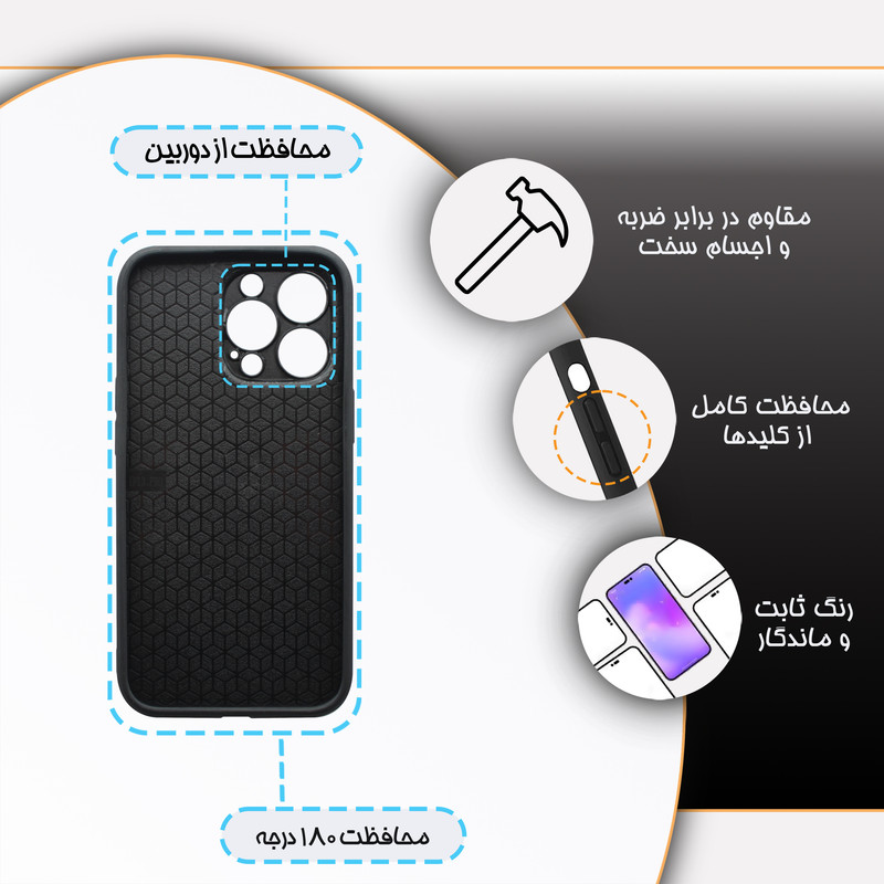 کاور گارد قاب مدل ساده مناسب برای گوشی موبایل اپل iPhone 13 Pro Max