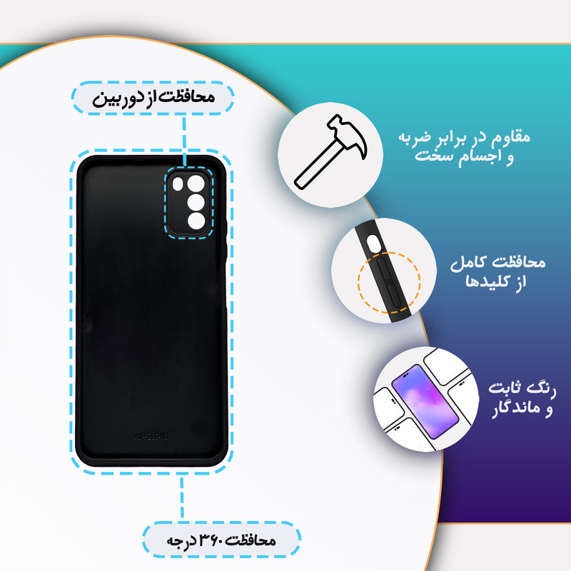 کاور گارد قاب علوی مدل MLG مناسب برای گوشی موبایل Poco M3