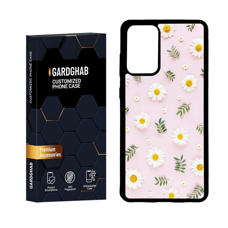 کاور گارد قاب مدل پشت گلس گل مناسب برای گوشی موبایل سامسونگ Galaxy A72