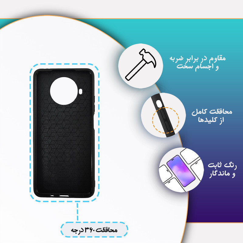 کاور گارد قاب علوی مدل دور ژله ای مناسب برای گوشی موبایل شیائومی Redmi Note 9 Pro 5G