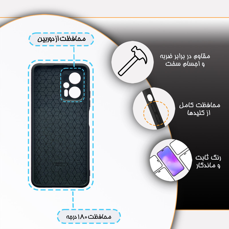 کاور گارد قاب علوی مدل MLG مناسب برای گوشی موبایل شیائومی Poco X4 GT