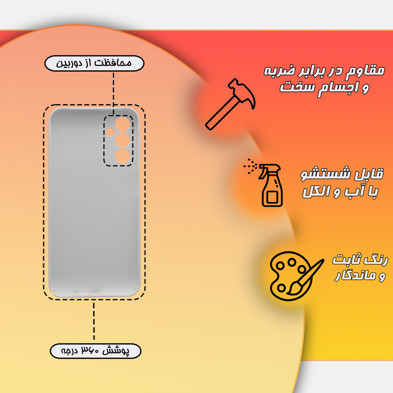کاور گارد قاب علوی مدل HML مناسب برای گوشی موبایل سامسونگ Galaxy A14