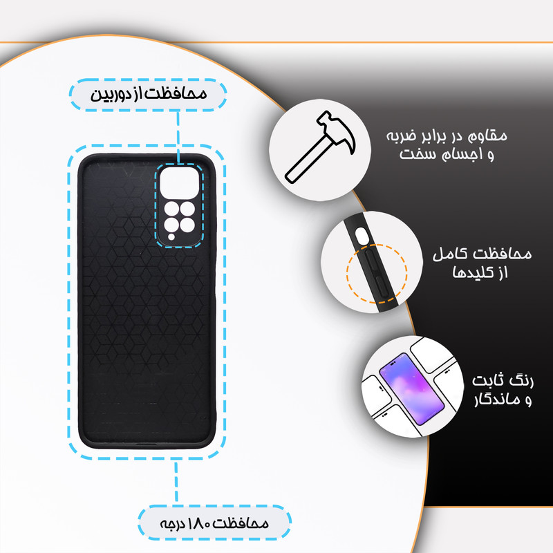 کاور گارد قاب مدل دور ژله ای دخترانه مناسب برای گوشی موبایل شیائومی Redmi Note 11 4G / Note 11s
