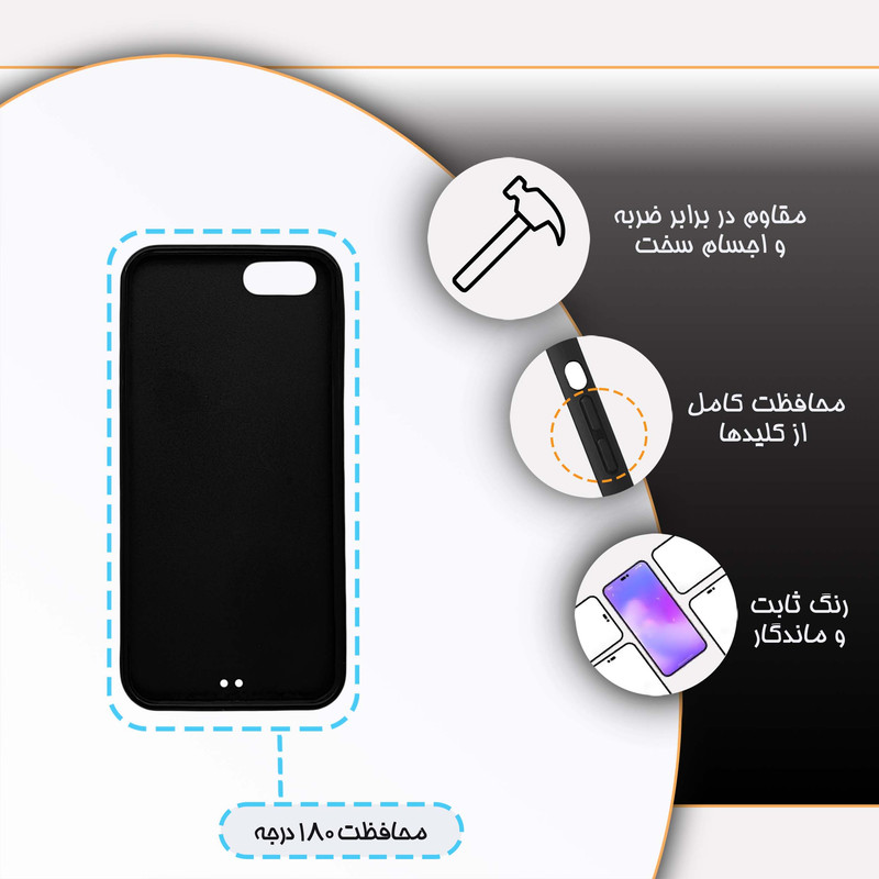 کاور گارد قاب مدل پسرانه مناسب برای گوشی موبایل اپل iPhone 5 / 5s / SE 2016