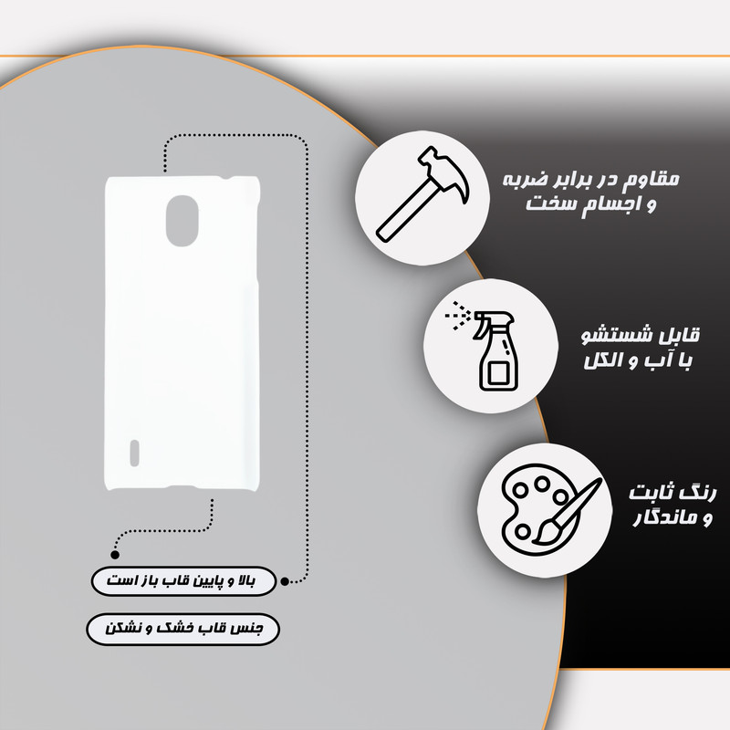 کاور گارد قاب مدل ساده مناسب برای گوشی موبایل نوکیا one plus