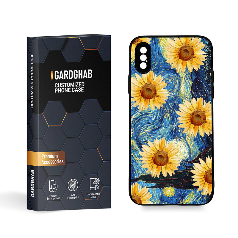 کاور گارد قاب مدل گل مناسب برای گوشی موبایل اپل iPhone X / XS