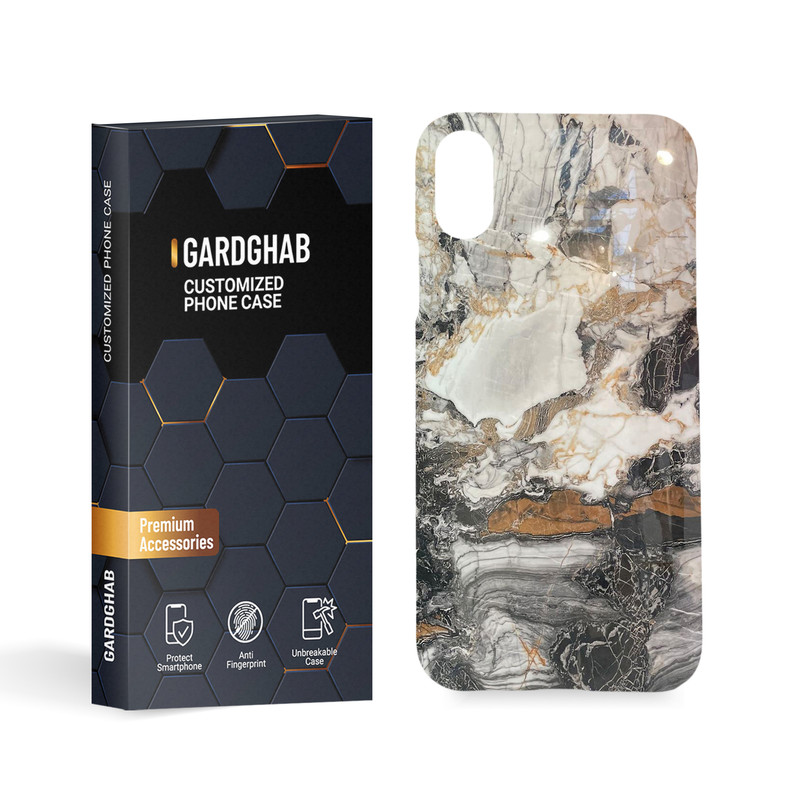 کاور گارد قاب مدل سنگ مناسب برای گوشی موبایل اپل iPhone X / Xs