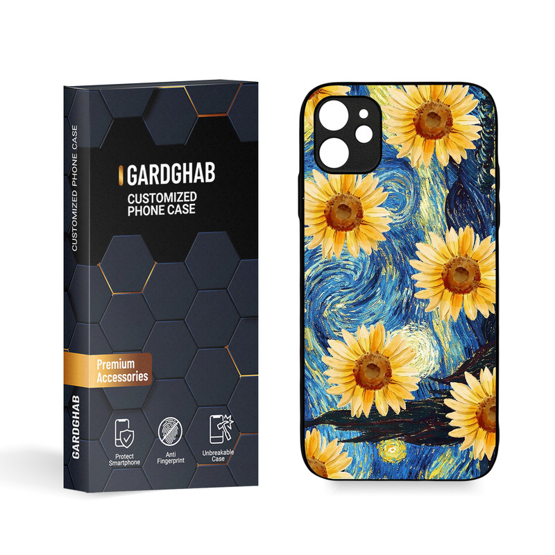 کاور گارد قاب مدل گل مناسب برای گوشی موبایل اپل iPhone 11