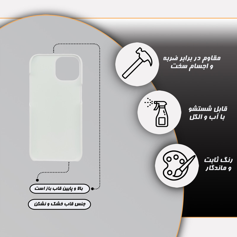 کاور قاب گارد مدل گل مناسب برای گوشی موبایل اپل iPhone 15