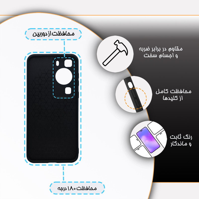 کاور گارد قاب مدل پسرانه مناسب برای گوشی موبایل هوآوی P60 / P60 Pro