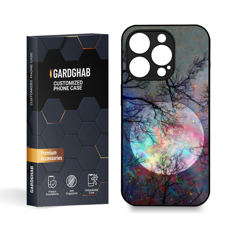 کاور گارد قاب مدل کهکشان مناسب برای گوشی موبایل اپل iPhone 15 Pro