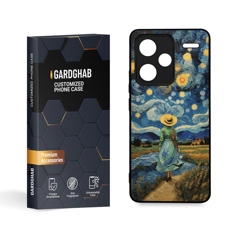 کاور گارد قاب مدل هنری مناسب برای گوشی موبایل شیائومی Redmi Note 13 Pro Plus 5G