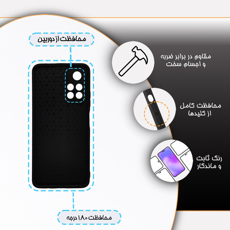 کاور گارد قاب مدل پسرانه مناسب برای گوشی موبایل شیائومی Poco M4 Pro 5G / Redmi Note 11 5G