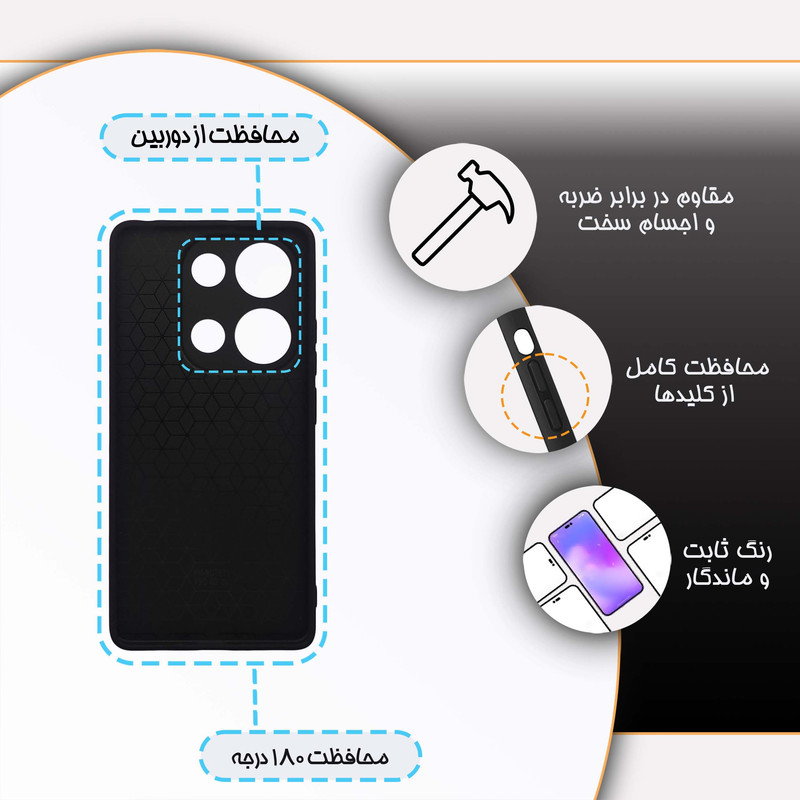 کاور گارد قاب مدل دخترانه مناسب برای گوشی موبایل شیائومی Redmi Note 13 Pro 4G / Poco M6 Pro 4G