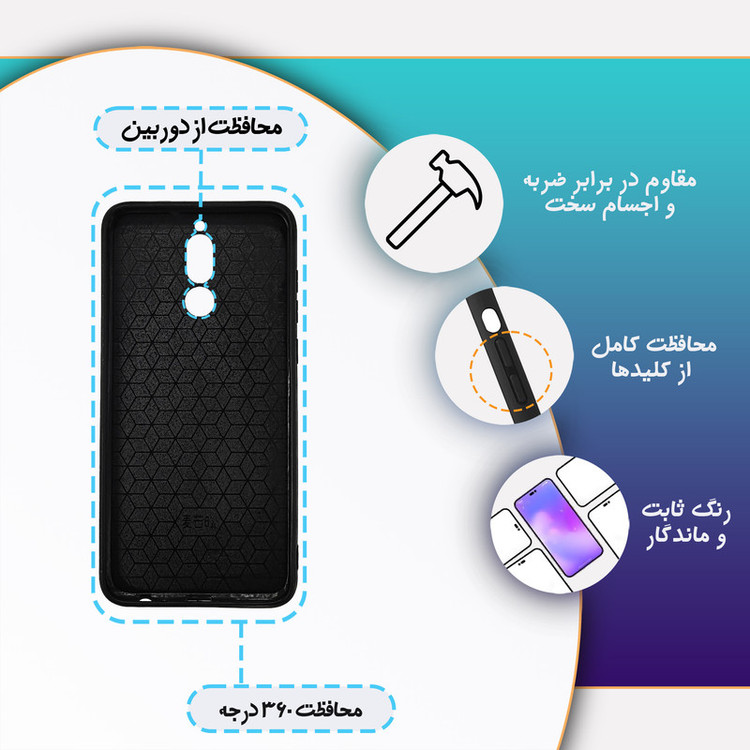 کاور گارد قاب علوی مدل Gls مناسب برای گوشی موبایل هوآوی Mate 10 Lite